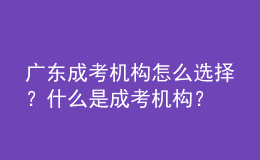 广东成考机构怎么选择？什么是成考机构？