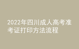 2022年四川成人高考准考证打印方法流程与时间