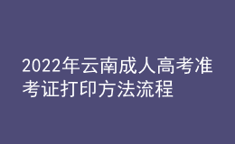 2022年云南成人高考准考证打印方法流程与时间