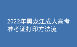 2022年黑龙江成人高考准考证打印方法流程与时间