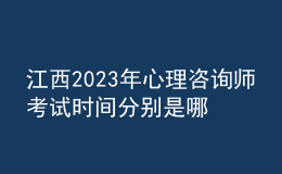 江西2023年心理咨询师考试时间分别是哪一天 考生怎么报名