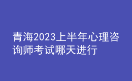 青海2023上半年心理咨询师考试哪天进行 考生怎么报名