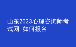 山东2023心理咨询师考试网 如何报名 具体的报名入口