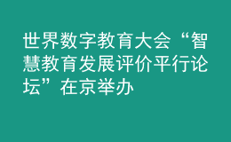 世界数字教育大会“智慧教育发展评价平行论坛”在京举办