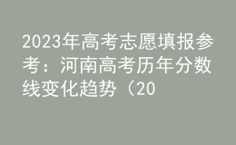 2023年高考志愿填报参考：河南高考历年分数线变化趋势（2019-2023年）