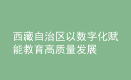 西藏自治区以数字化赋能教育高质量发展