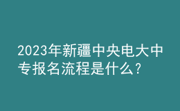 2023年新疆中央电大中专报名流程是什么？