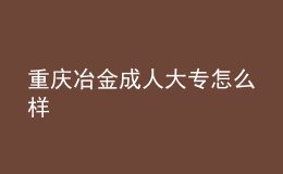 重庆冶金成人大专怎么样