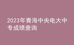 2023年青海中央电大中专成绩查询