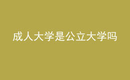 成人大学是公立大学吗