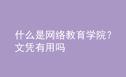 什么是网络教育学院？文凭有用吗