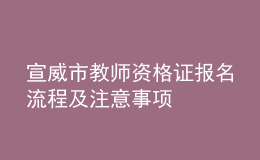 宣威市教师资格证报名流程及注意事项