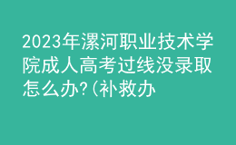 2023年漯河职业技术学院成人高考过线没录取怎么办?(补救办法)