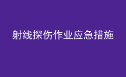 射线探伤作业应急措施