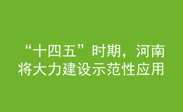 “十四五”时期，河南将大力建设示范性应用技术类型本科高校