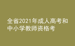 全省2021年成人高考和中小学教师资格考试考务工作培训视频会议召开