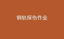 钢轨探伤作业