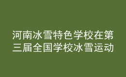 河南冰雪特色学校在第三届全国学校冰雪运动竞赛暨冰雪嘉年华活动中再创佳绩