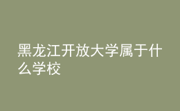 黑龙江开放大学属于什么学校