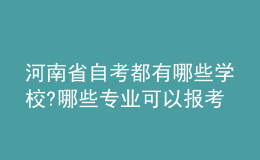 河南省自考都有哪些学校?哪些专业可以报考?