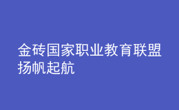 金砖国家职业教育联盟扬帆起航