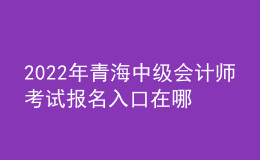 2022年青海中级会计师考试报名入口在哪？