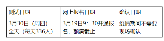 2023年广东佛山普通话考试时间：3月30日